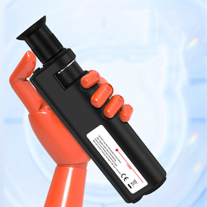 Handheld Fiber Optic <b>Microscope</b> 200x 400x Magnification White LED Illumination for SC FC ST LC MU Connector End Face Inspection - Product Image 2
