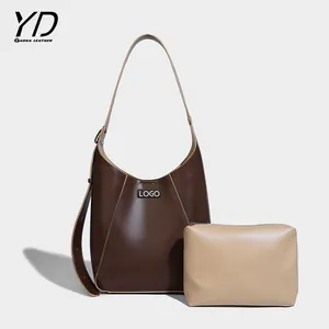 Terlaris tas bahu kustom wanita tas tangan besar wanita populer dan dompet tas tangan Tote merek terkenal desainer wanita