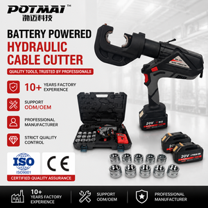 <span class=keywords><strong>Pince</strong></span> à sertir <span class=keywords><strong>hydraulique</strong></span> manuelle Bm-400 à batterie lithium 18V en acier à ressort pour cosses de câbles en cuivre et aluminium de 16-400 mm - Product Image 1