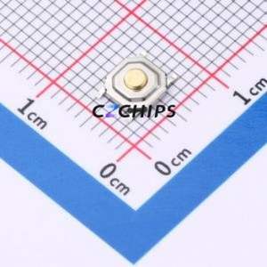 G4B173110 Tactile Switch SMD-4P,5.2x5.2mm Switch Single Pole Single Throw Round Button 2.6N Vertical Mount - Product Image 1