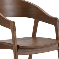 Chaise de salle à manger en bois de noyer, fauteuil contemporain pour restaurant, salle à manger