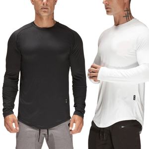 Camiseta de Manga Larga para Hombre, Ajustada, Lisa, de Algodón, con Logotipo Personalizado del Fabricante - Product Image 3