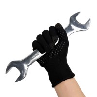 Guantes para Pantalla Táctil, Calibre 13, Poliéster con Puntos Antideslizantes para Electrónicos