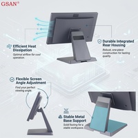 Caisse enregistreuse tactile tout-en-un 15,6'' directe d'usine, système de point de vente Windows, machine de paiement pour restaurant