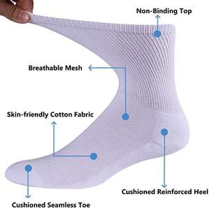 2024 Extra Width Comfortable Non Binding <strong>Women</strong> Knee High Special <strong>Socks</strong> for <strong>Diabetic</strong> People - Product Image 4