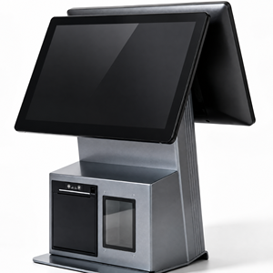 Rugged 15.6" Dual Touch Screen POS Terminal 80mm Auto Cutter Windows Android for High Load Supermarket Retail Business Grade - Product Image 1
