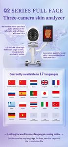 Analyseur de peau intelligent à IA avec 3 caméras 4800MP, scanner de peau du visage à 8 spectres, appareil d'analyse de la peau pour salon de beauté et clinique - Product Image 6