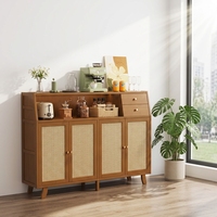Buffet de cuisine en bois avec rangement, design moderne et minimaliste, multifonctionnel pour la maison, salon et salle à manger