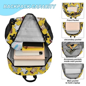 Feifeiyu Fashion Design Custom Doughnut Design <b>School</b> <b>Backpack</b> Lunch Cool Bag Set for Children - Product Image 4