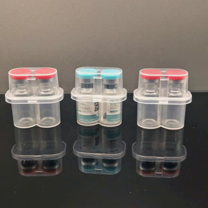 Boîte de stockage stérile personnalisée en gros de 3 ml en 2 parties pour vaccins, support en plastique pour petits flacons, adapté aux petits flacons de vaccins peptidiques - Product Image 1