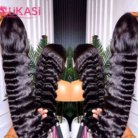 Peluca frontal de encaje suizo transparente 13x6 de cabello humano, peluca de cabello humano virgen vietnamita sin pegamento con encaje HD al por mayor