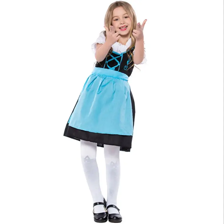 Немецкий костюм для девочек на Октоберфест, пивной сценический костюм для детского сада, детская одежда для выступлений