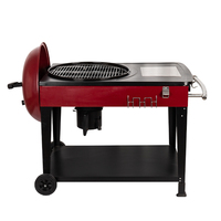 Machine à barbecue de luxe multifonctionnelle, four à barbecue portable, barbecue d'extérieur au charbon de bois pour la maison, le jardin et les fêtes