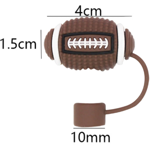Capuchons de paille en silicone réutilisables amusants de 10 mm avec expressions, motifs caca et émoticônes, anti-poussière, pour enfants et fêtes - Product Image 5