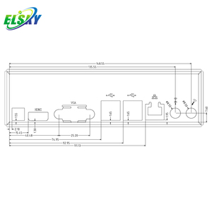 ELSKY chipset Core i3-7100U i5-7300U i7-7500U 4k HD display mini-PCIE AMI BIOS mini-itx EDP scheda madre per x86 box pc - Product Image 6