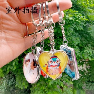 Bán buôn tùy chỉnh trong suốt tinh thể thủy tinh ánh sáng <span class=keywords><strong>Keychain</strong></span> tiêu chuẩn cao hình bầu dục không thấm nước 3D món quà lưu niệm đám cưới - Product Image 6