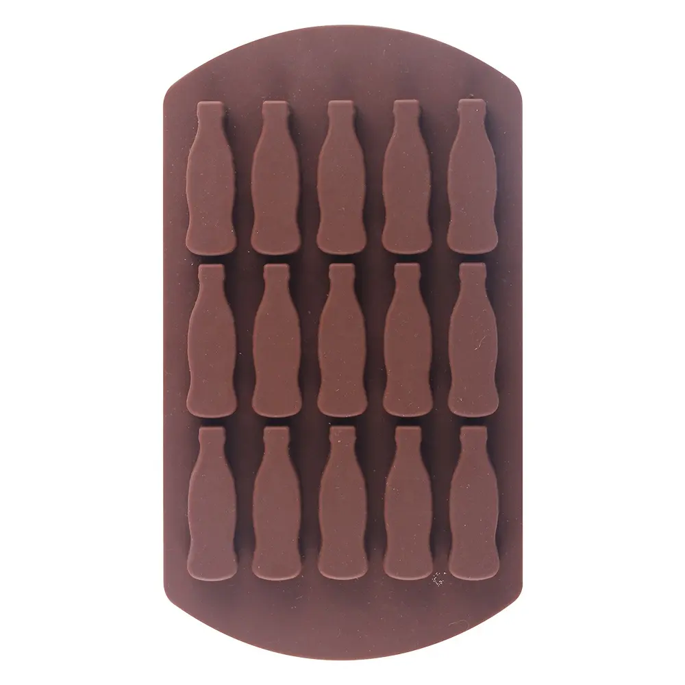 Bottle Shape 15 Cavity Silicone 3D Kitchen Chocolate Baking Mold For Cake Jelly Pudding