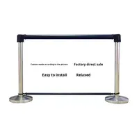 1.0m PVC fil barrière mobile garde-corps salle de sport zone d'entraînement personnel isolation ceinture extérieur file d'attente personnalisé Mobile publicité clôture