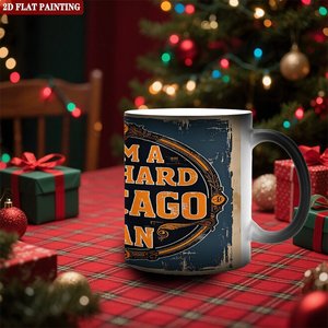 Mug en céramique noire givrée 11oz, tasse à sublimation changeant de couleur à la chaleur, pour cadeau de fête ou de célébration - Product Image 2