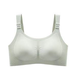 Belle simple une pièce <span class=keywords><strong>grossesse</strong></span> confortable couverture complète réglage aisselles-lissage glace soie sous-vêtements d'allaitement femmes - Product Image 4