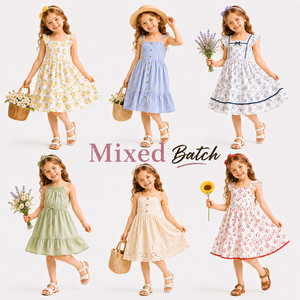 Nuevo Vestido de Princesa para Niñas de Verano, Vestido Infantil Suave y Agradable al Tacto, Mezcla Aleatoria Disponible, Pedidos Mixtos Disponibles - Product Image 1