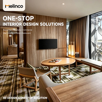 Melinco : Rendu 3D de diverses conceptions d'intérieur d'hôtel, service d'équipe professionnelle, conception et mise en œuvre de projets complets