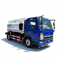 Camion-citerne Sinotruk HOWO 4x2, camion de ravitaillement mobile de 10 m³, camion-citerne à huile de 5 000 litres