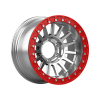 Jantes en alliage forgé X-RIMS 5x100 5x112 15-20 pouces rouge argent Beadlock Mesh 6 trous pour JDM Classic