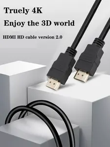Hdmi versión 1,4 versión 2,0 Cable 3D 4K 8K UHD 18Gbps Ultra slim alta velocidad chapado en oro Cámara hdmi cable