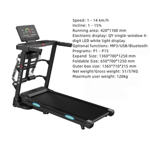<span class=keywords><strong>Tapis</strong></span> <span class=keywords><strong>de</strong></span> <span class=keywords><strong>course</strong></span> semi-commercial électrique multifonctionnel <span class=keywords><strong>130</strong></span> <span class=keywords><strong>kg</strong></span>, inclinaison automatique, 2,5 CV, écran LED, pliable, pour la maison - Product Image 4