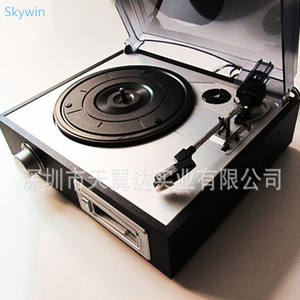 Lecteur de cassettes, tourne-disque 3 vitesses, interface USB, cartouche Ruby, lecteur de vinyle rétro - Product Image 4