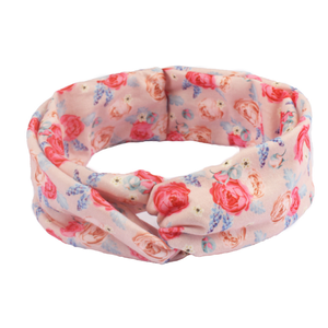 عصابة رأس نسائية مطبوعة بالزهور على الطراز الأوروبي والأمريكي، عصابة رأس مطاطية معقودة للنساء - Product Image 5