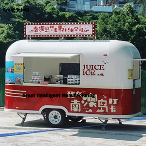 Gran camión de comida móvil personalizado Intelli, quiosco de helados de cocina y fábrica de aperitivos, carrito de venta de dulces, remolque de comida - Product Image 5