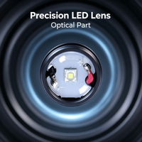 Lentille optique LED modulaire, lentille collimateur filetée en PMMA transparent pour puces SMD et COB 3535, angle de faisceau réglable de 15 à 90 degrés