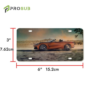 Placa de Matrícula de Aluminio Personalizada para Sublimación y Transferencia Térmica, 3'*6 Pulgadas, en Blanco, Venta al Por Mayor Prosub - Product Image 1