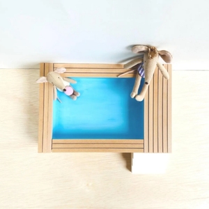 <span class=keywords><strong>Maison</strong></span> <span class=keywords><strong>de</strong></span> poupée miniature en bois pour <span class=keywords><strong>piscine</strong></span> 1/12 - Product Image 4