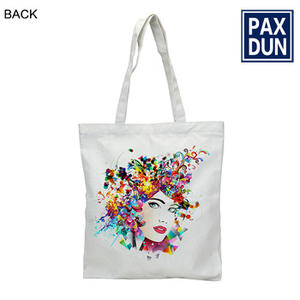 Sac fourre-tout personnalisé en gros avec logo par transfert thermique, sac de courses en coton à prix abordable, sac fourre-tout en toile personnalisé - Product Image 2