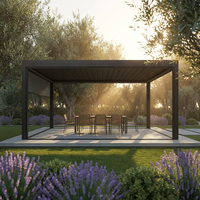 Pergola à lames motorisées en aluminium robuste, revêtement anti-rouille, qualité supérieure, vente en gros d'usine, pour balcon, B2B