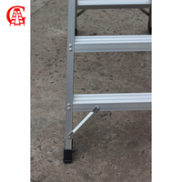 Échelle industrielle pliable double face réglable en aluminium de 6 pieds (1,8 m) en forme de A, pour usage professionnel, 3 m, 5 mètres