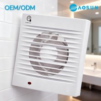 Ventilateurs axiaux muraux OEM ODM 220V 110V avec capteur d'humidité, vente en gros, certificat CE SAA, ventilateur de ventilation