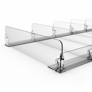 Séparateur d'étagère transparent réglable en plastique pour supermarché – Offre Spéciale - Product Image 5