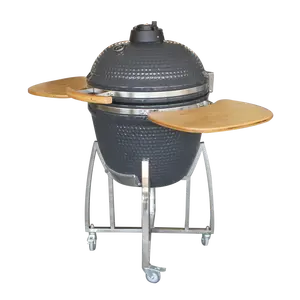 Grande rosso verde all'aperto cucina Barbeque fumatore BBQ ceramica Kamado uova griglie