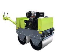 Compacteur vibrant à double tambour SVH50 540 kg, mini-compacteur d'asphalte, moteur diesel/essence, à vendre