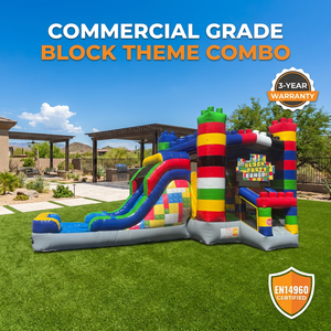 Castillo Inflable Comercial con Tobogán de Agua, Combo de Bloques de Construcción Inflables para Fiestas Infantiles y <span class=keywords><strong>Alquiler</strong></span> - Product Image 3