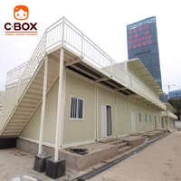 Cbox Maison Modulaire Préfabriquée en Conteneur Démontable à Deux Étages pour Logement d'Équipage, Hébergement Familial et Dortoir