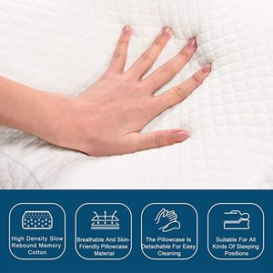 Âm Thanh Ngủ Cổ Tử Cung Hollow Chỉnh Hình Memory Foam Gối Cho Người Lớn - Product Image 6