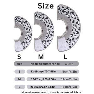 Ayarlanabilir yumuşak Elizabethan yaka köpek Anti-Bite kurtarma için klasik tarzı plastik köpek kedi koni ile kürk baskı ameliyattan sonra - Product Image 5