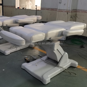 Fauteuil de salon électrique Kisen White Luxury Lash Bed à 4 moteurs pour les traitements des cils et cosmétiques, table de beauté - Product Image 1