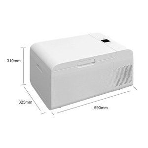 Nevera portátil de 20L con compresor, panel LCD, puerto USB y alimentación para vehículo, para uso en coche, camping y hogar. - Product Image 1