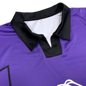 เสื้อฟุตบอลแขนสั้นทรงโอเวอร์ไซส์ระบายอากาศได้ดี ปรับแต่งได้ตามต้องการ แบบสตรีทแวร์สำหรับฤดูร้อน - Product Image 3